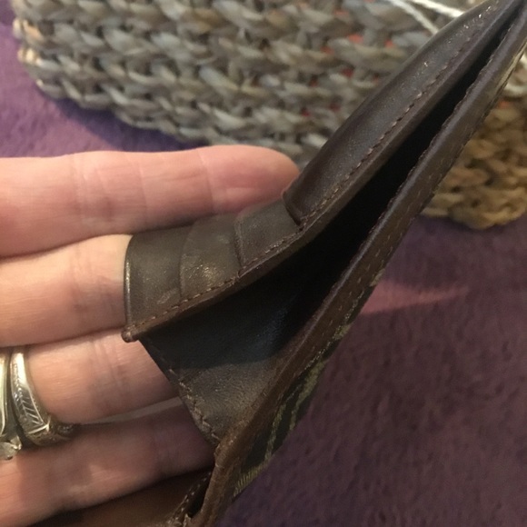 Vintage Authentic FENDI Zucca Bifold Long Wallet Brown Canvas/Leather - Picture 15 of 16